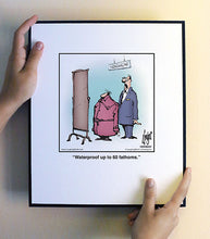 Load image into Gallery viewer, Waterproof up to 60 fathoms.