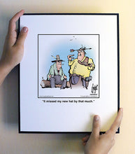 Load image into Gallery viewer, It missed my new hat by that much.