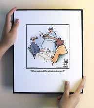 Load image into Gallery viewer, Who ordered the chicken burger?