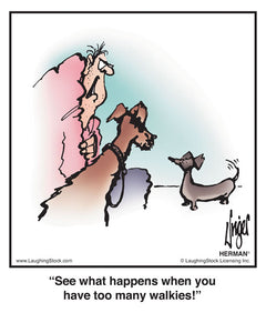 See what happens when you have too many walkies!