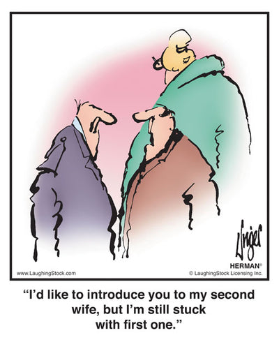 I’d like to introduce you to my second wife, but I’m still stuck with first one.