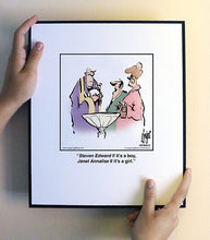 Load image into Gallery viewer, ‘Randolph’ if it’s a boy, ‘Jeanette’ if it’s a girl.