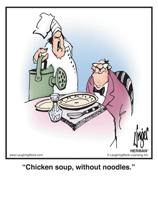 Chicken soup, without noodles.
