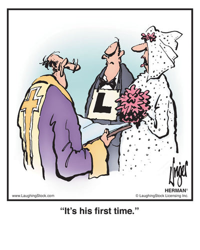 It’s his first time.