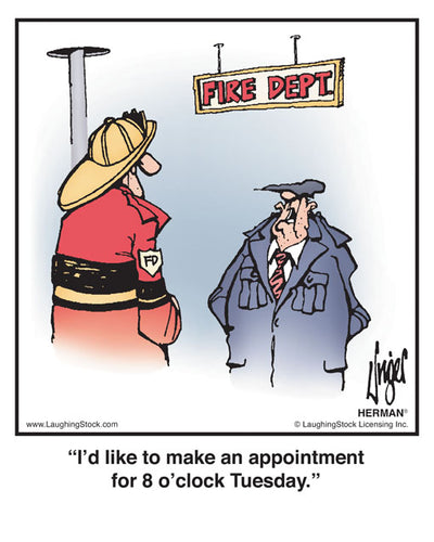 I’d like to make an appointment for 8 o’clock Tuesday.