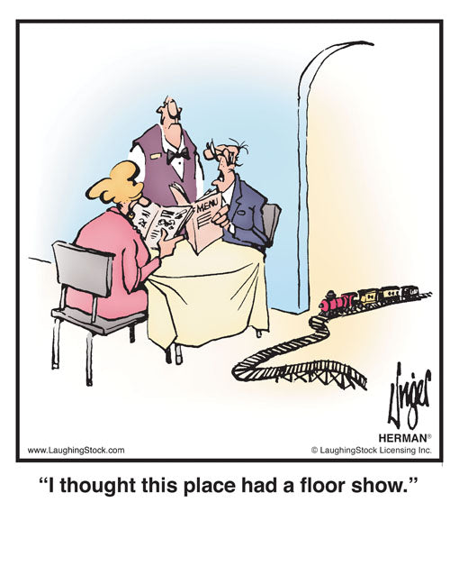 I thought this place had a floor show.