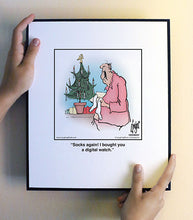 Load image into Gallery viewer, Socks again! I bought you a digital watch.