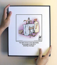 Load image into Gallery viewer, He didn’t know it was adjustable. He thought it was for a vibrating massage.