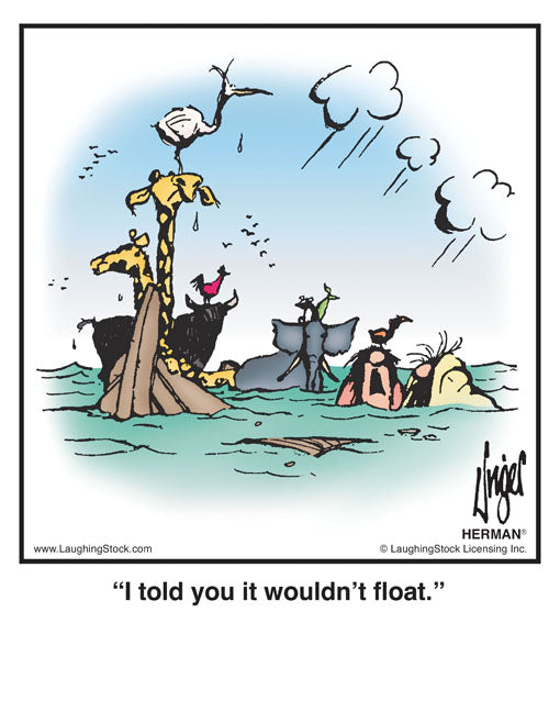 I told you it wouldn’t float.