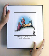 Load image into Gallery viewer, Getting ready for the annual sheep count, Mildew?