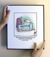 Load image into Gallery viewer, We’ve genetically engineered a tuna exactly the same diameter as our cans.