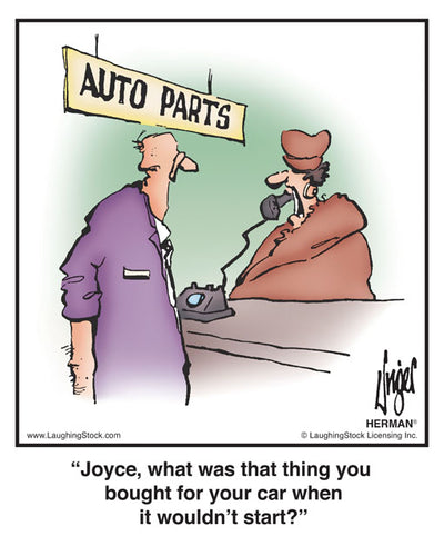 Joyce, what was that thing you bought for your car when it wouldn’t start?