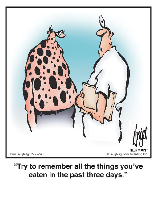 Try to remember all the things you’ve eaten in the past three days.