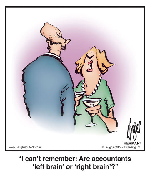 I can’t remember: Are accountants ‘left brain’ or ‘right brain’?