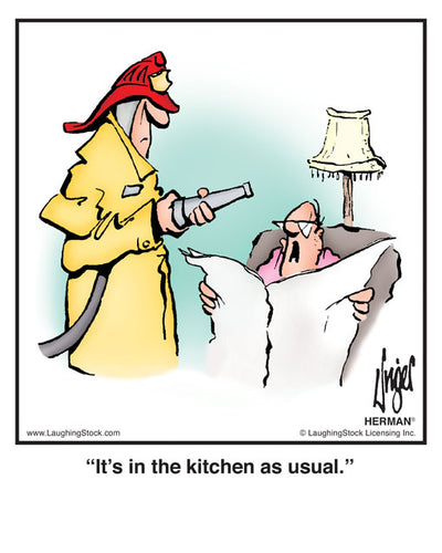 It’s in the kitchen as usual.