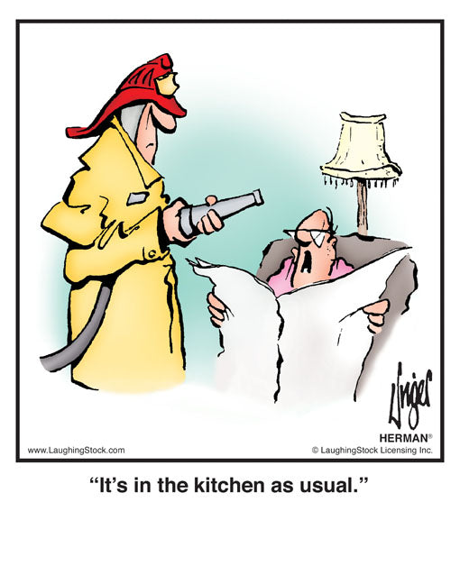 It’s in the kitchen as usual.