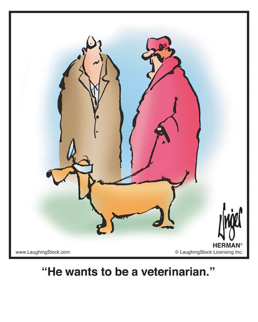 He wants to be a veterinarian.