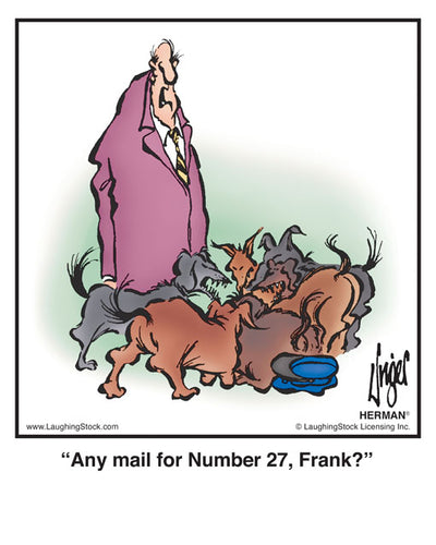 Any mail for Number 27, Frank?