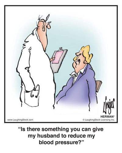 Is there something you can give my husband to reduce my blood pressure?
