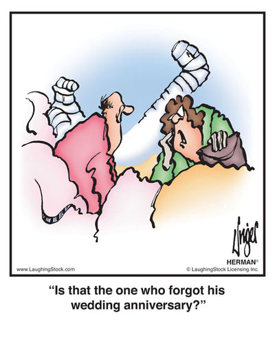 Is that the one who forgot his wedding anniversary?