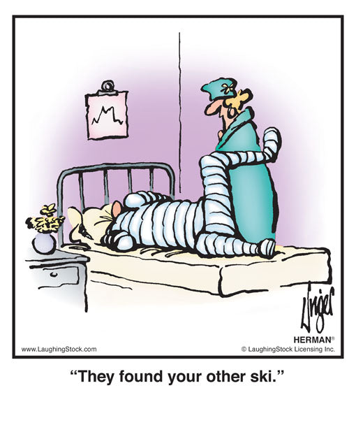 They found your other ski.