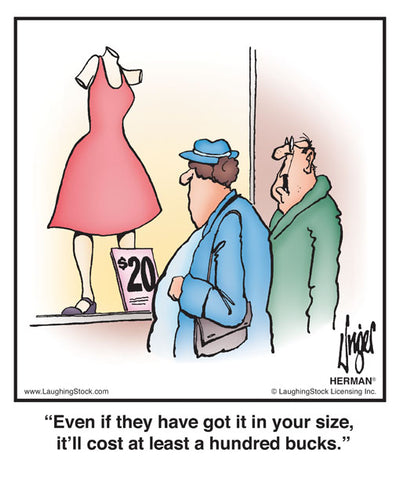 Even if they have got it in your size, it’ll cost at least a hundred bucks.