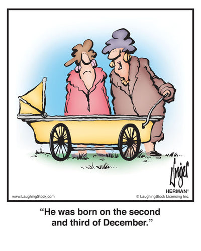 He was born on the second and third of December.