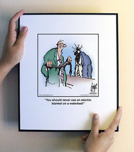 Load image into Gallery viewer, You should never use an electric blanket on a waterbed!