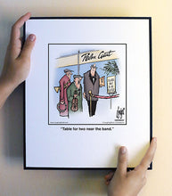 Load image into Gallery viewer, Table for two near the band.