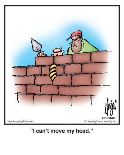 I can’t move my head.