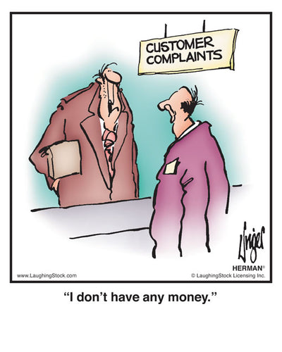 I don’t have any money.