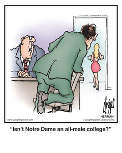 Isn’t Notre Dame an all-male college?