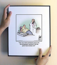 Load image into Gallery viewer, Can you send someone over to fix the polygraph machine? All the pens have broken off.