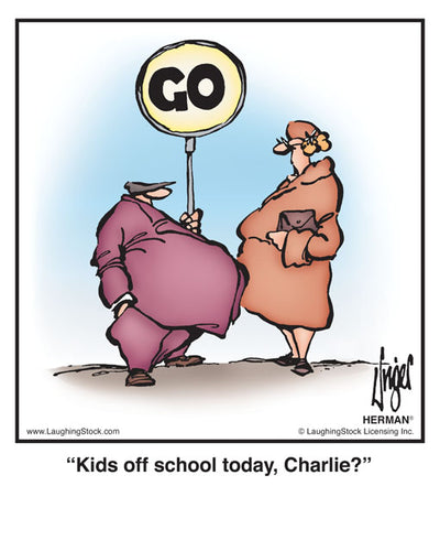 Kids off school today, Charlie?