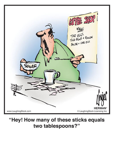 Hey! How many of these sticks equals two tablespoons?