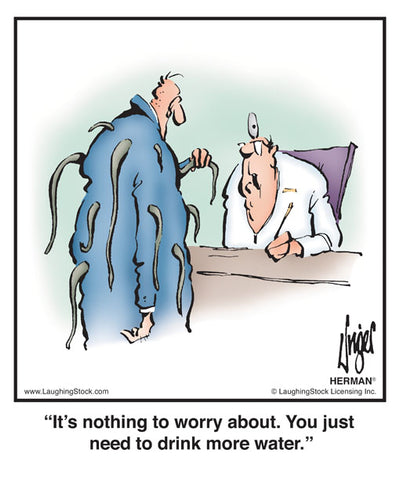 It’s nothing to worry about. You just need to drink more water.