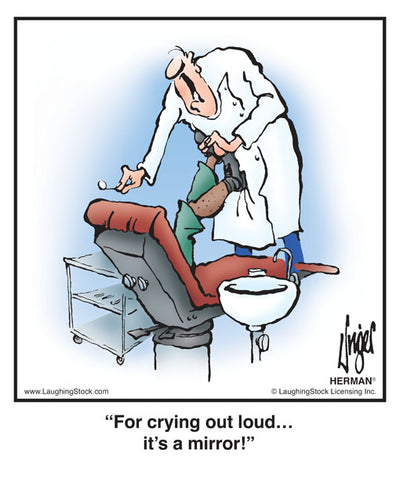 For crying out loud… it’s a mirror!