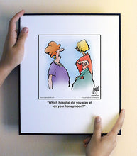 Load image into Gallery viewer, Which hospital did you stay at on your honeymoon?