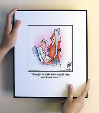 Load image into Gallery viewer, I thought I’d make them long to keep your knees warm.