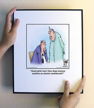 Load image into Gallery viewer, Good grief man! How does anyone swallow an electric toothbrush?