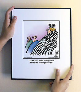 Looks like ‘zebra’ finally made it onto the endangered list.