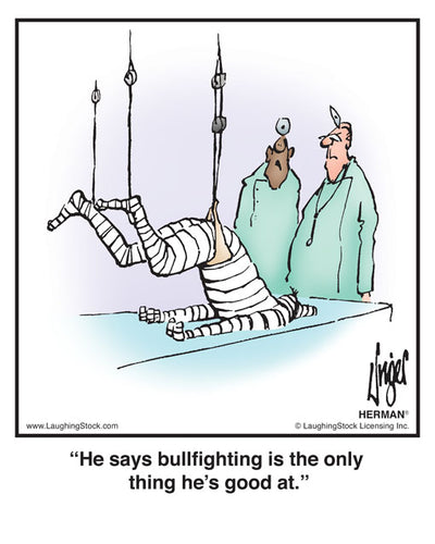 He says bullfighting is the only thing he’s good at.