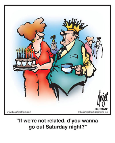 If we’re not related, d’you wanna go out Saturday night?