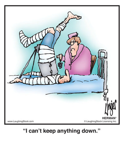 I can’t keep anything down.