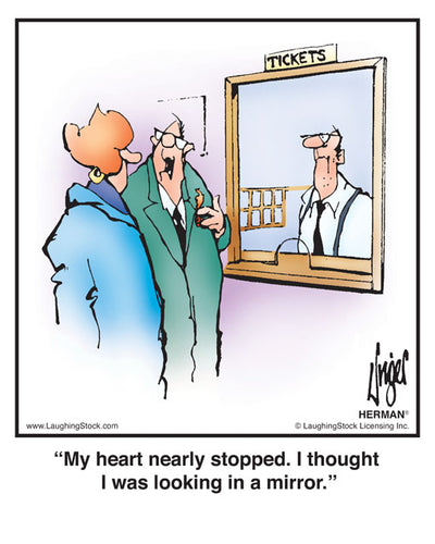 My heart nearly stopped. I thought I was looking in a mirror.