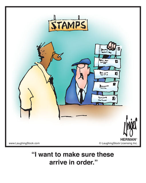 I want to make sure these arrive in order.