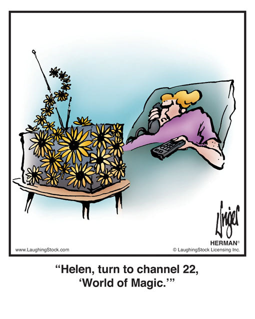 Helen, turn to channel 22, ‘World of Magic.’
