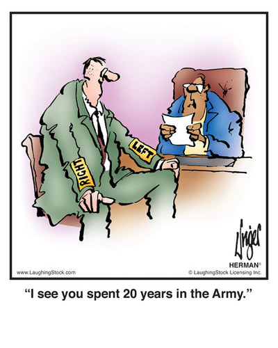 I see you spent 20 years in the Army.