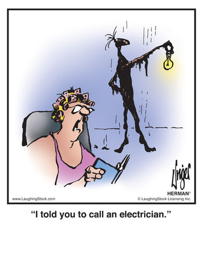 I told you to call an electrician.