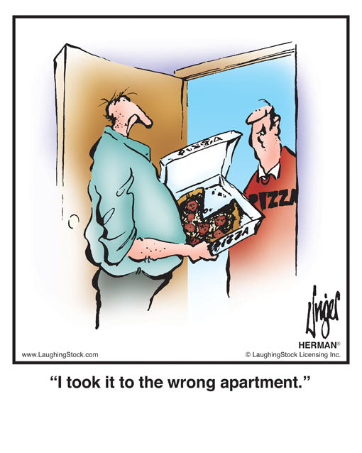 I took it to the wrong apartment.